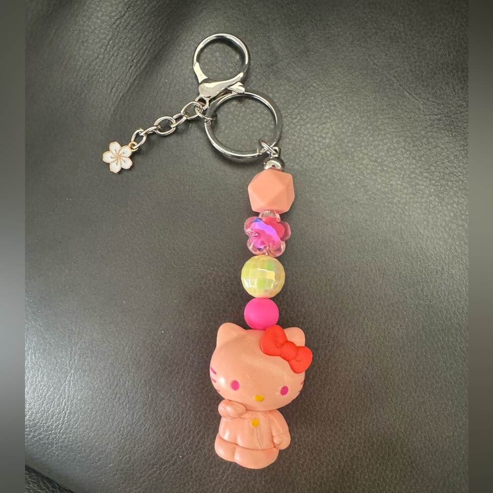 Hello Kitty handmade keychain. Brand new